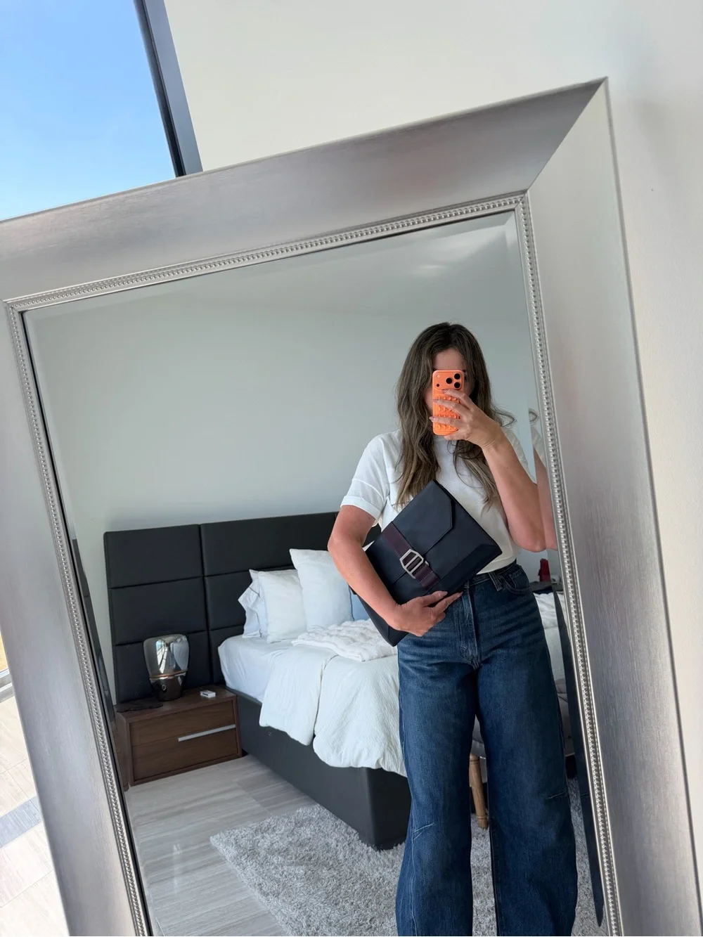 Hermes CitySlide Indigo Clutch